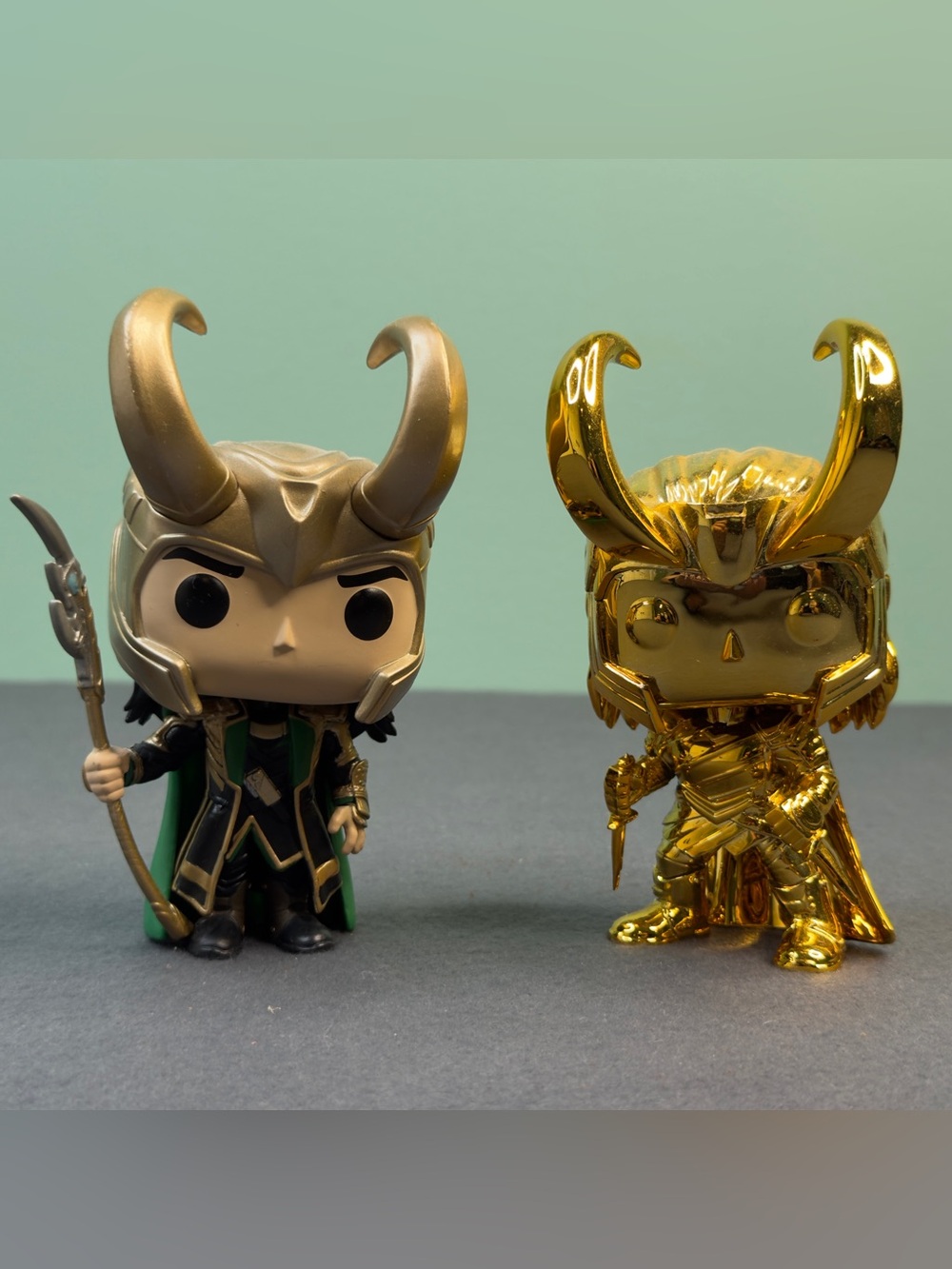 Marvel Loki Funko Pop Lot Set Classic & Gold Chrome Avengers Figures Marvel